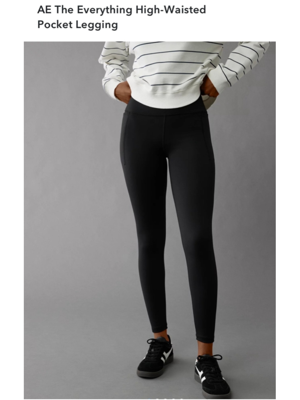 Women's American Eagle The Everything Pocket Leggings Black Size L ( Long) - Picture 6 of 6
